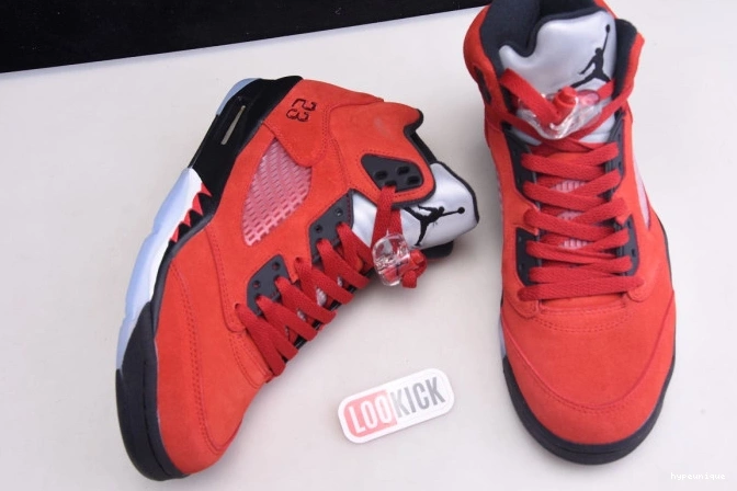 HYPE Raging DD0587-600 Retro Jordan Bulls 5 (2021) Red 0813